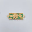 Herraje Dólar 3.05gr / 3.1cm / Circones Verdes Oro Amarillo 18K $