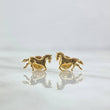 Topos Caballo Silueta 1gr / 1cm / Lisa Oro Amarillo 18K