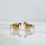 Topos Caballo Silueta 1gr / 1.1cm / Lisa Oro Amarillo 18K *