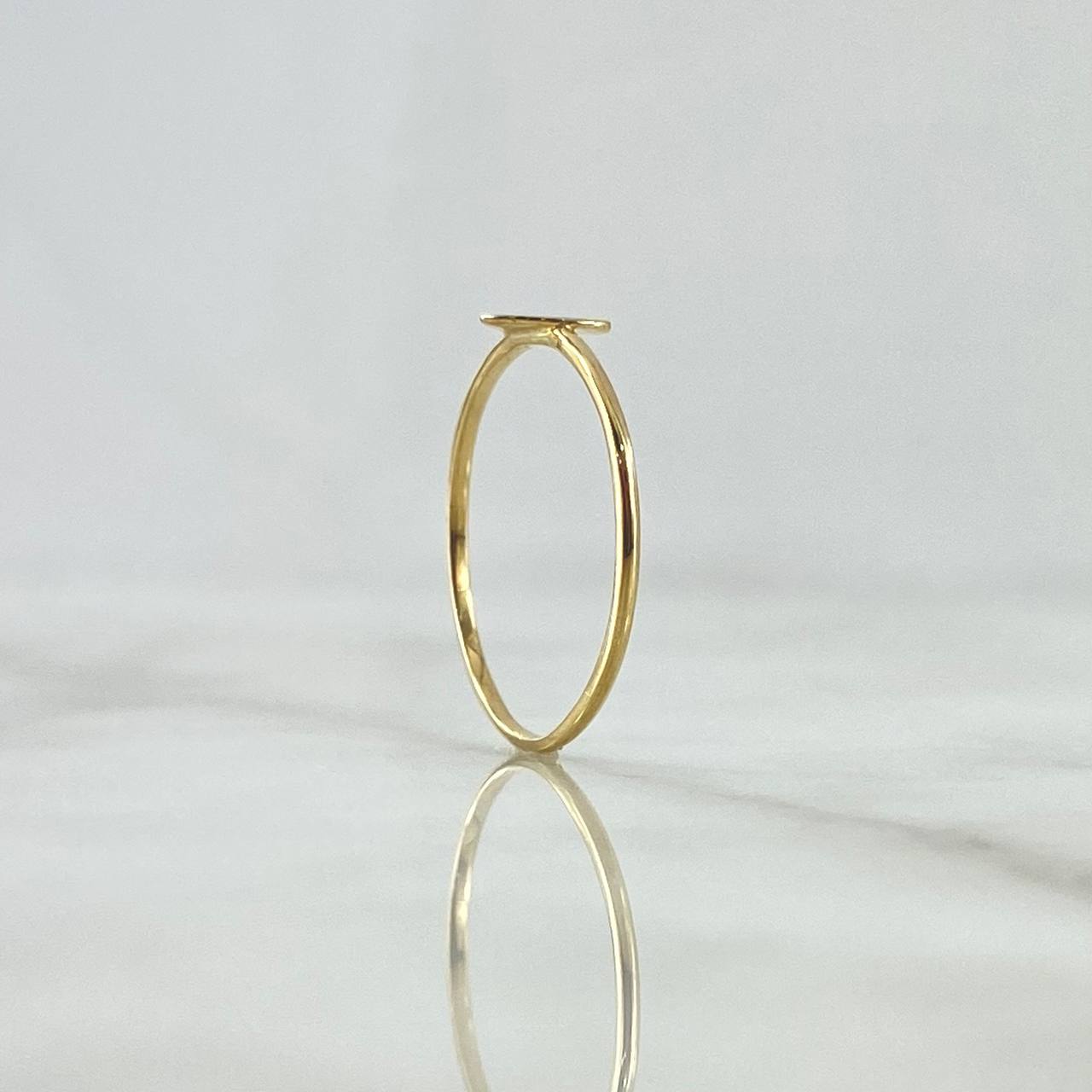 Anillo Corazon 0.8gr / T5 1/4 / Liso Oro Amarillo 18K