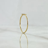 Anillo Corazon 0.9gr / T7 3/4 / Liso Oro Amarillo 18K