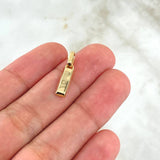 Dije Lingote 1.25gr / 1.9cm / Liso Oro Amarillo 18K