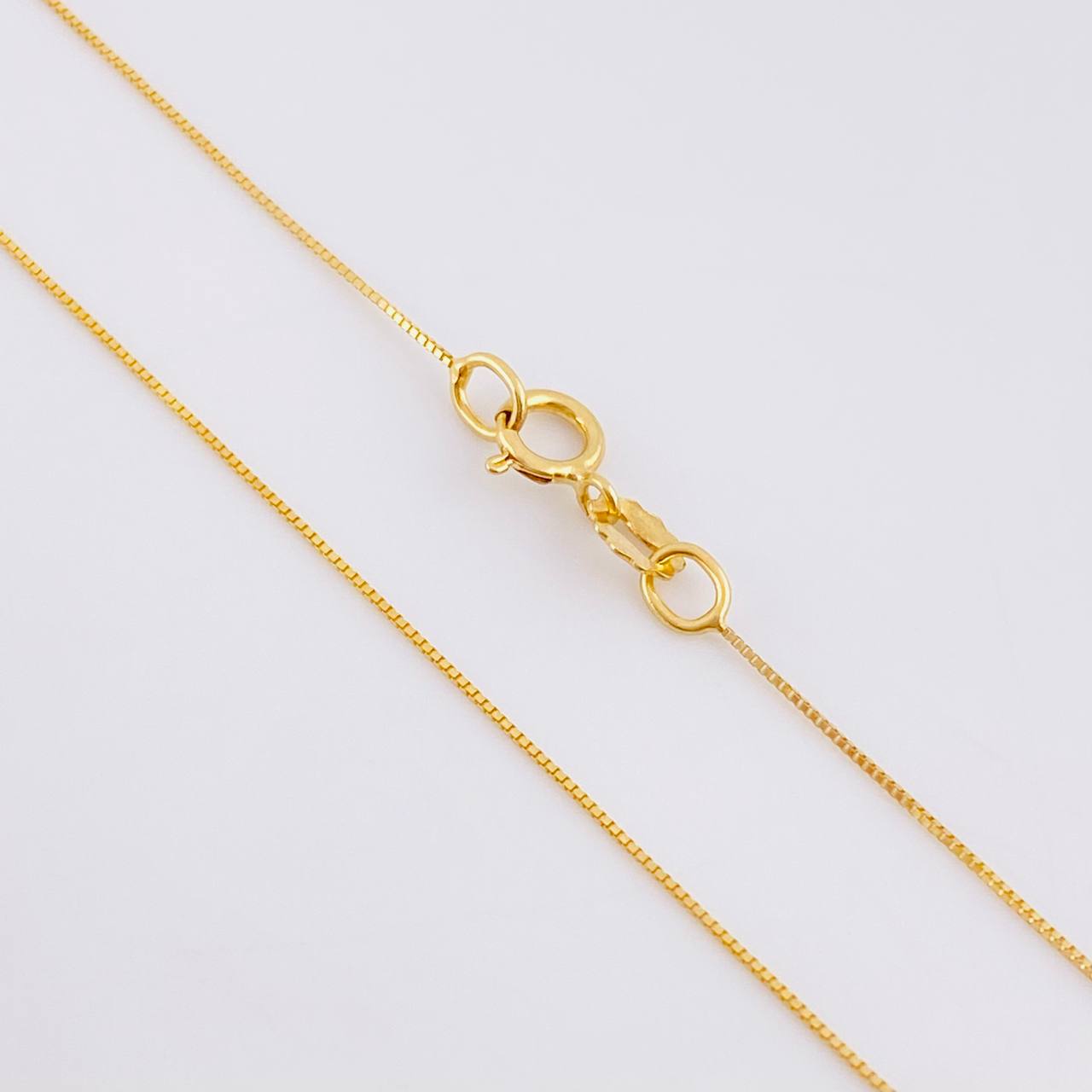 Set Cadena Veneciana + Dije Mapa Esmeralda 4 Pts / 1.05 g / 45 cm Oro Amarillo 18K