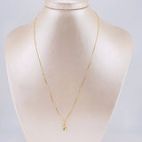 Set Cadena Veneciana + Dije Mapa Esmeralda 4 Pts / 1.1 g / 45 cm Oro Amarillo 18K