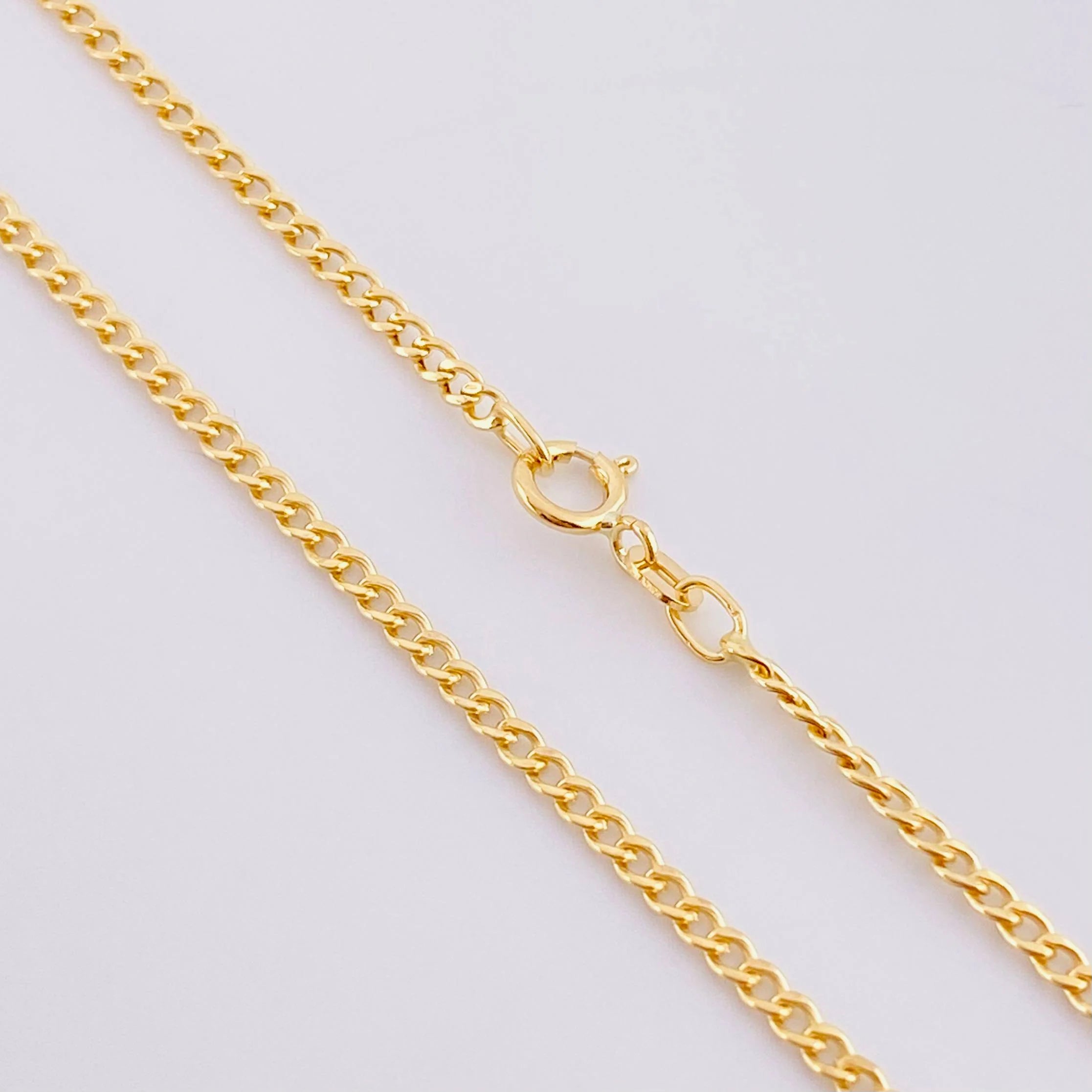 Cadena Cubana 2.1g / 61cm / 2.6mm Oro Amarillo 18K