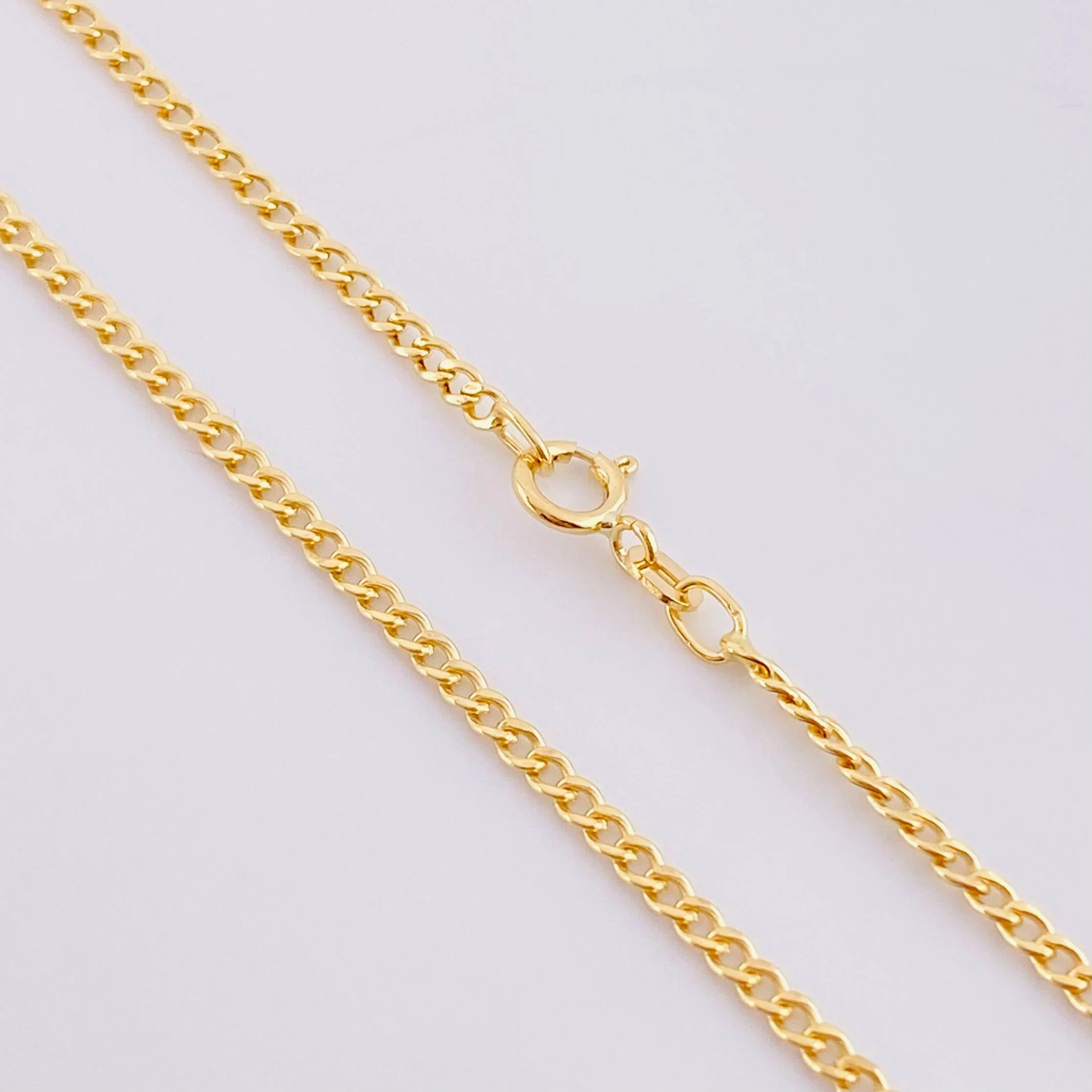 Cadena Cubana 2.15g / 45cm / 2.3mm Oro Amarillo 18K