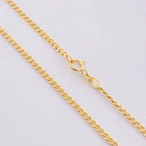 Cadena Cubana 2.1g / 45cm / 2.4mm Oro Amarillo 18K
