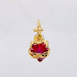 Dije Sagrado Corazón De Jesús 1.25g / 1.3cm Oro Amarillo 18K