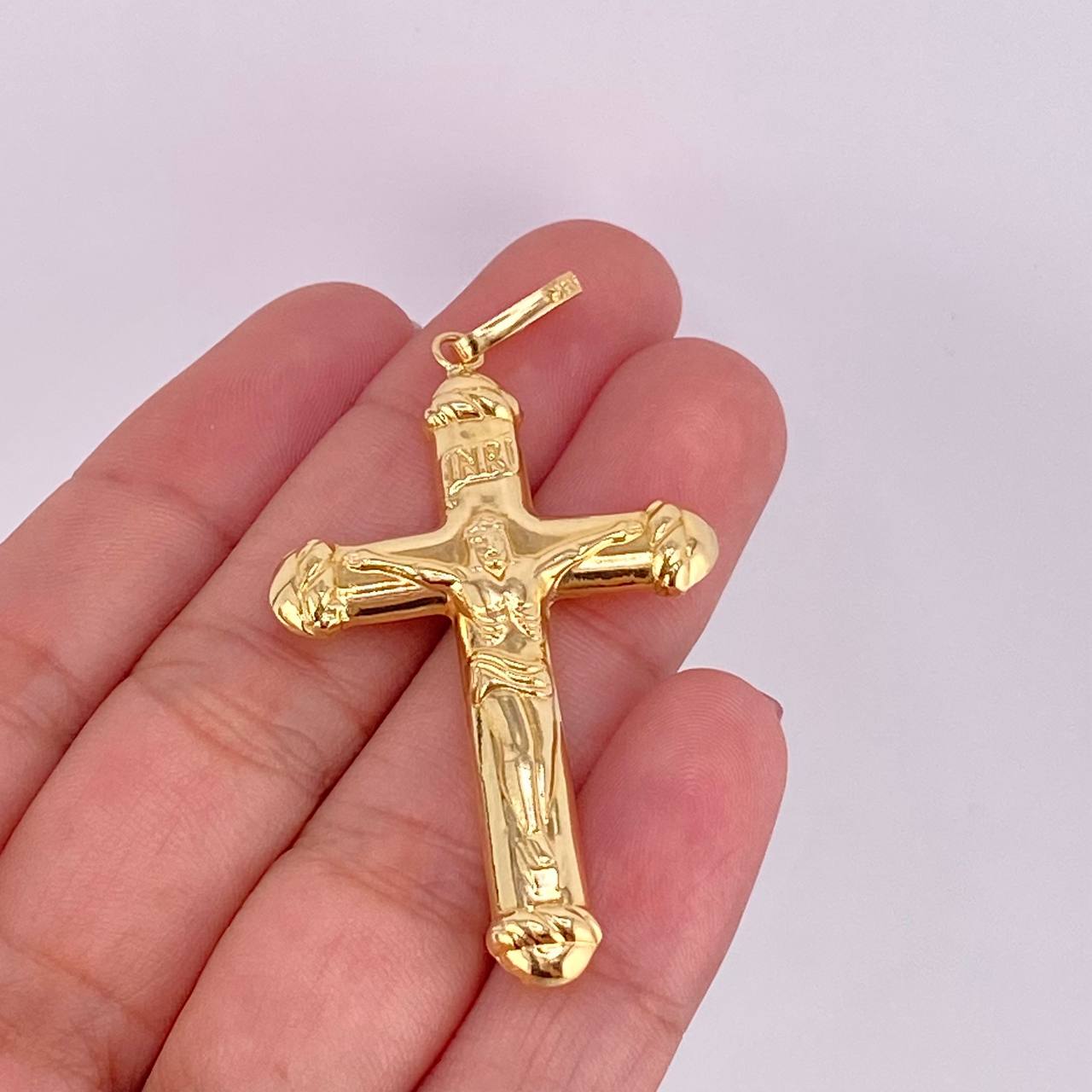 Dije Cruz Cristo 3.5gr / 5.5cm / Oro Amarillo 18K