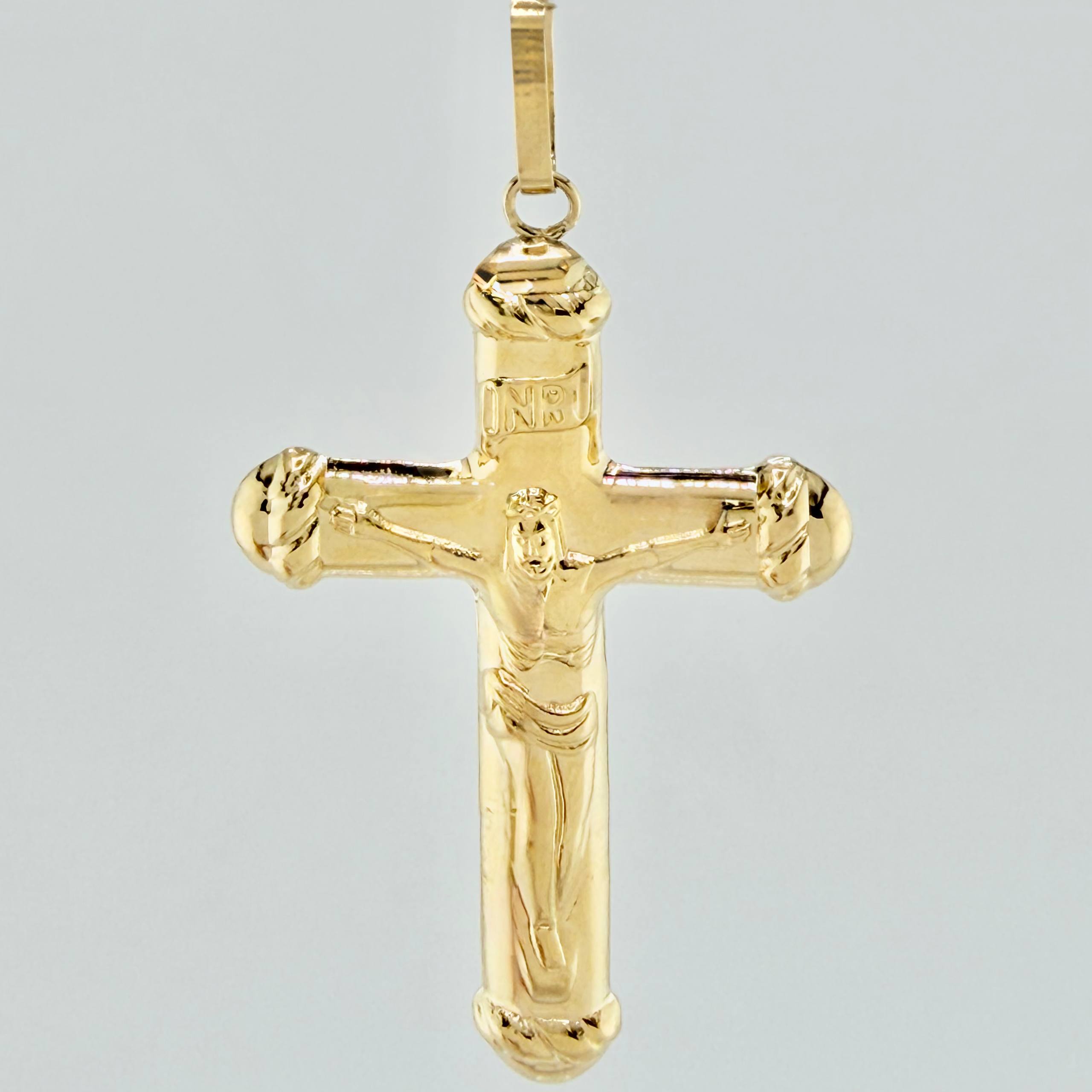 Dije Cruz Cristo 3.35gr / 5.5cm / Oro Amarillo 18K