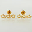 Topos Trío Estrellas 1.1gr / 1.6cm / Oro Amarillo 18K