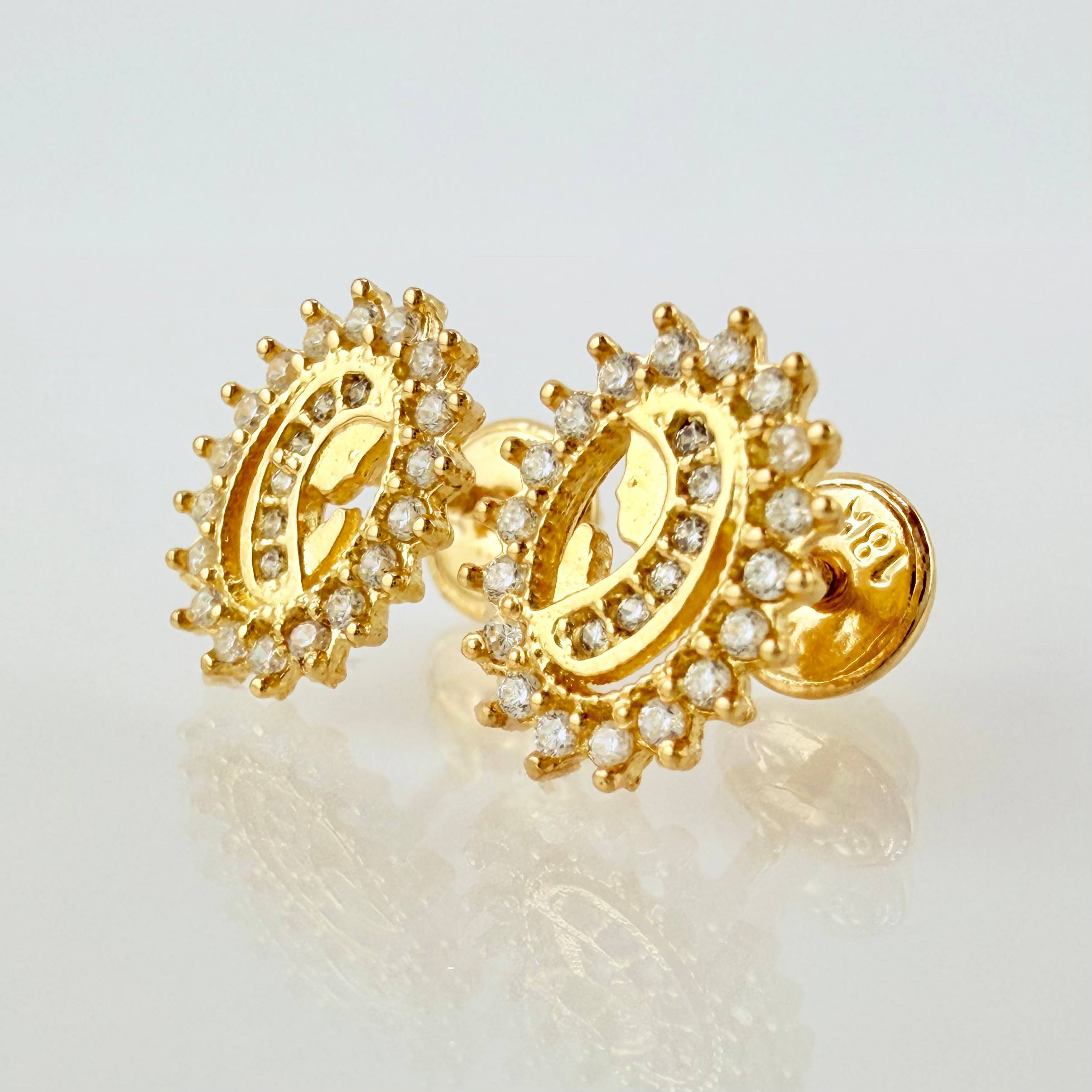 Topos Virgen 1.65gr / 10mm Oro Amarillo 18K
