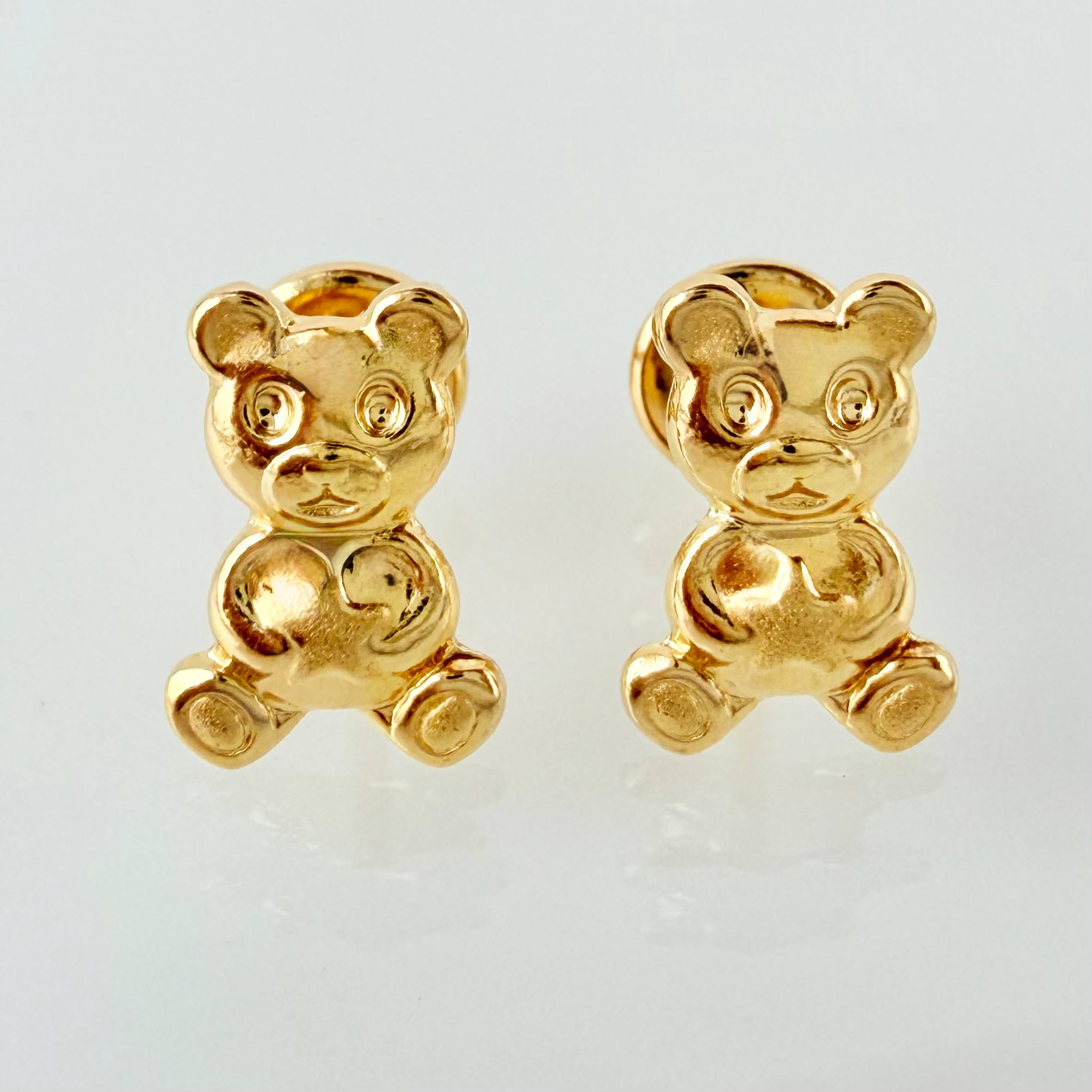 Topos Oso Estrellita 0.75gr / 10mm Oro Amarillo 18K