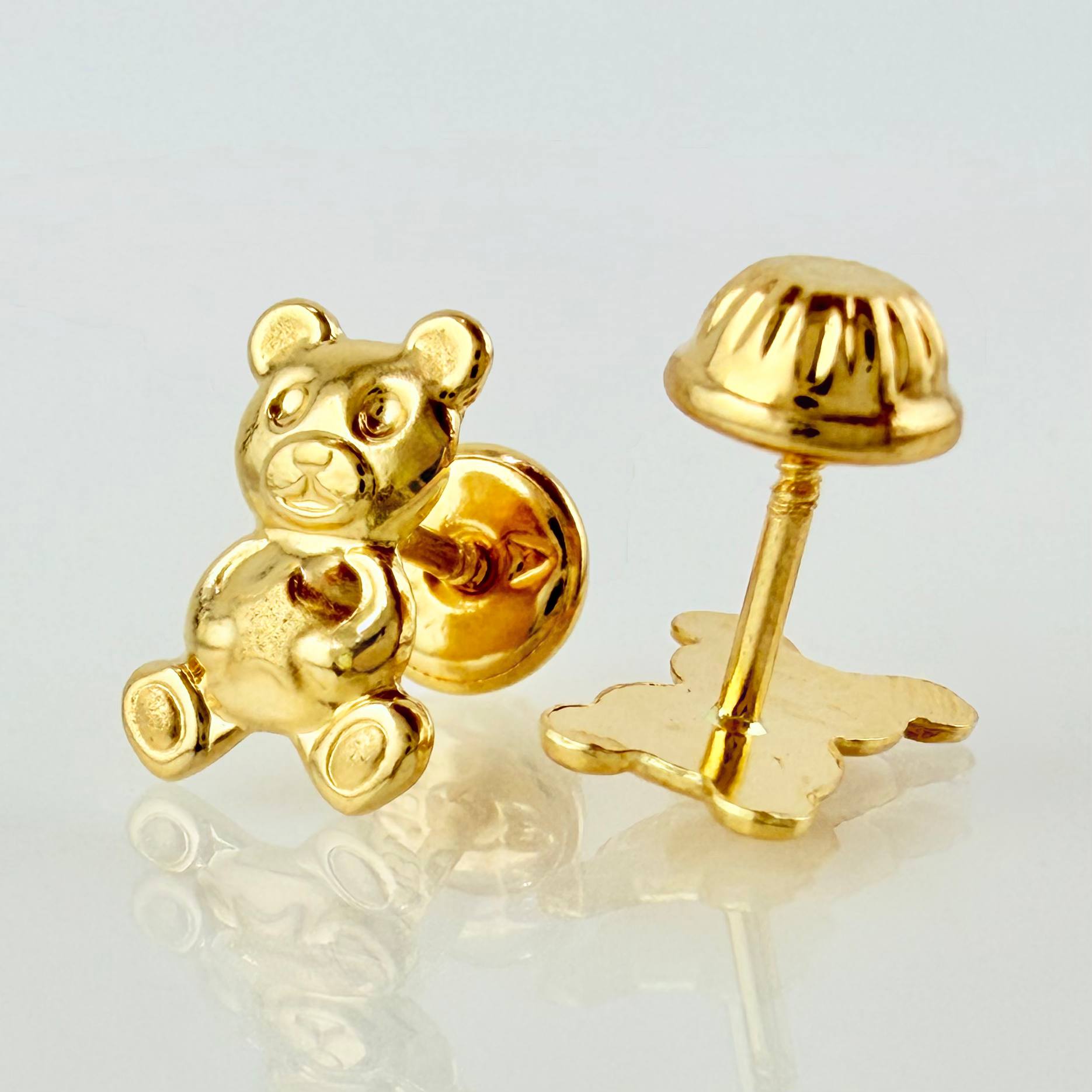 Topos Oso Estrellita 0.75gr / 10mm Oro Amarillo 18K