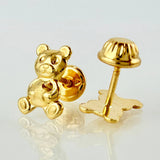 Topos Oso Estrellita 0.75gr / 10mm Oro Amarillo 18K