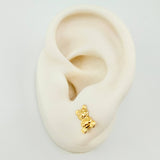 Topos Oso Estrellita 0.8gr / 10mm Oro Amarillo 18K