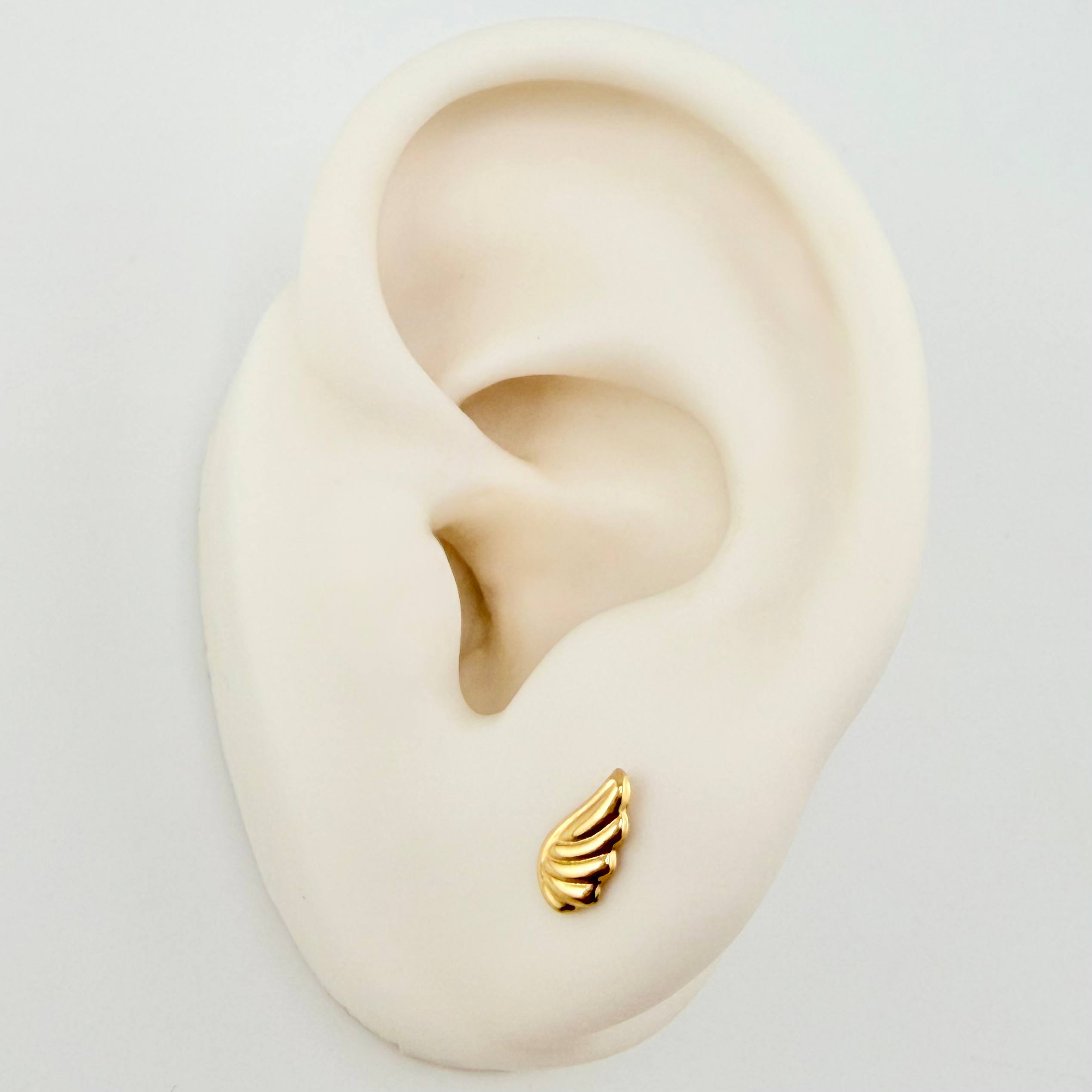 Topos Alas 0.7gr / 11mm Oro Amarillo 18K