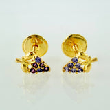Topos Uvas 0.6gr / 7mm Oro Amarillo 18K
