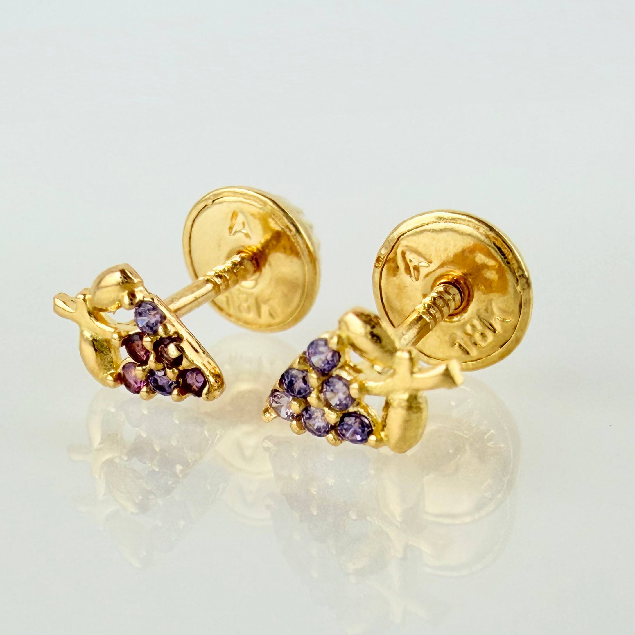 Topos Uvas 0.55gr / 7mm Oro Amarillo 18K