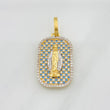 Dije Medalla Virgen Milagrosa 6g / 3.5cm Dos Oros Amarillo Blanco 18K