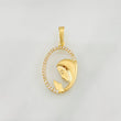Dije Rostro Virgen Maria 1.15g / 2.5cm Oro Amarillo 18K