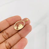 Dije Rostro Virgen Maria 1.15g / 2.5cm Oro Amarillo 18K