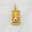 Dije Medalla Virgen Guadalupe 11.35g / 3cm Dos Oros Amarillo Blanco 18K