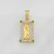 Dije Virgen Guadalupe 2.25g / 2.5cm Dos Oros Amarillo Blanco 18K