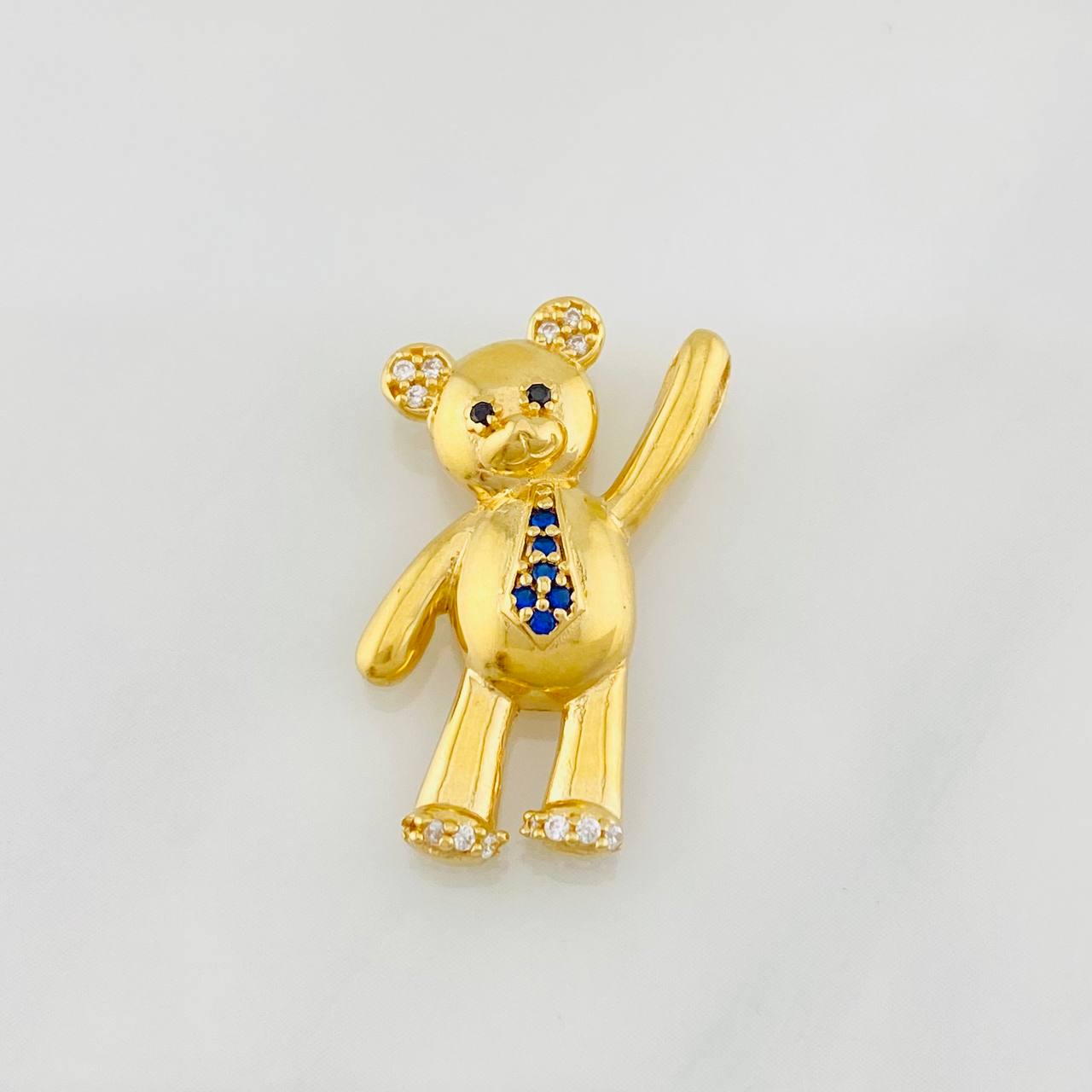 Dije Oso Manito Arriba 2.25g / 2.5cm Oro Amarillo 18K