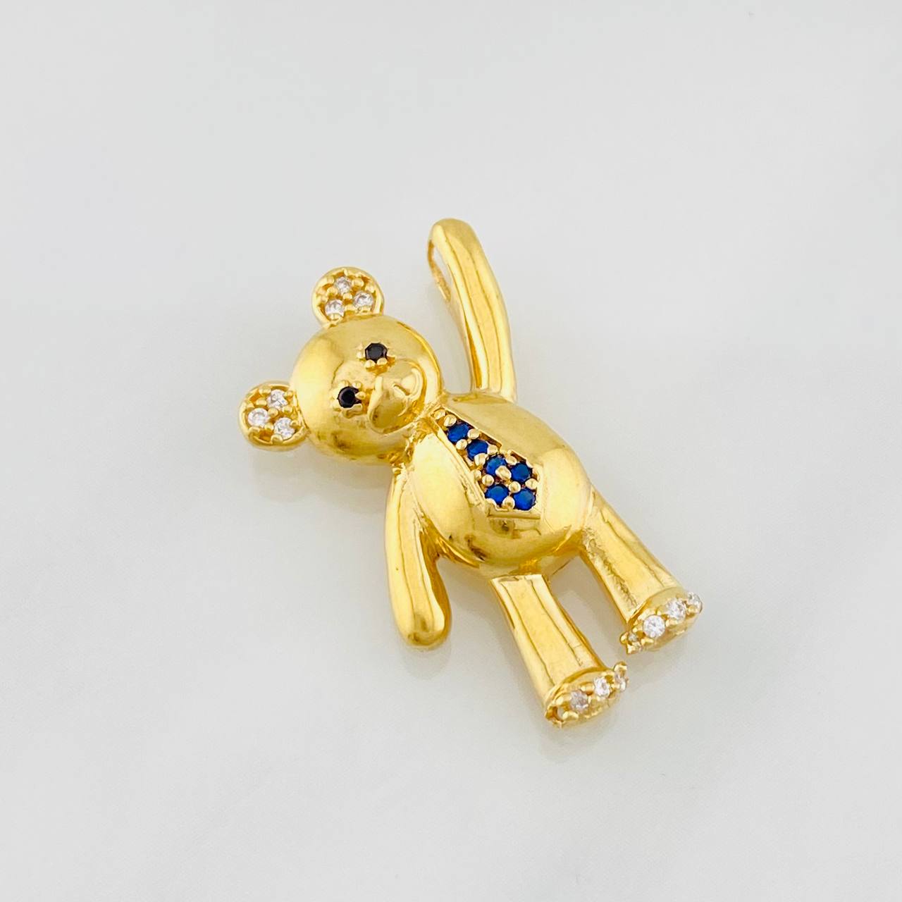 Dije Oso Manito Arriba 2.25g / 2.5cm Oro Amarillo 18K