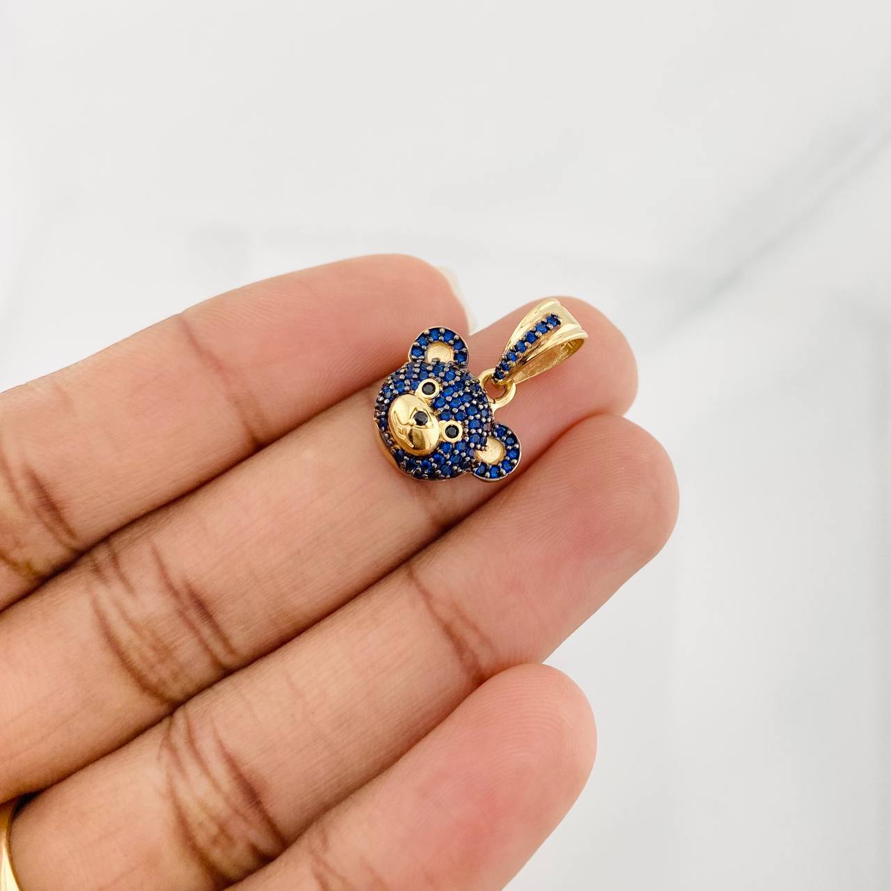 Dije Rostro Oso 2.55g / 2cm Oro Amarillo 18K