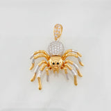Dije Araña 4.9g / 3cm Dos Oros Blanco Rosa 18K