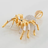 Dije Araña 4.9g / 3cm Dos Oros Blanco Rosa 18K