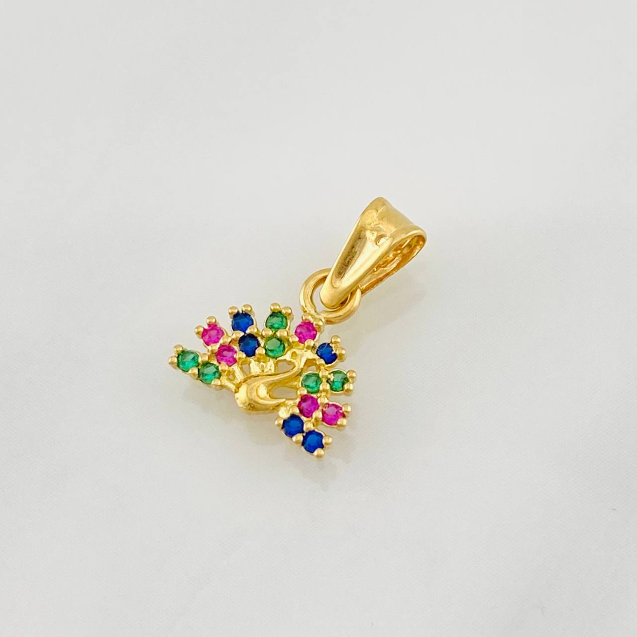 Dije Pavo Real 0.5g / 1.3cm Oro Amarillo 18K