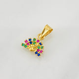 Dije Pavo Real 0.5g / 1.3cm Oro Amarillo 18K