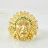 Anillo Indio 10gr / T11 3/4 / Oro Amarillo 18K