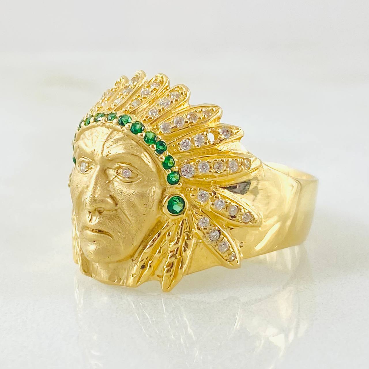 Anillo Indio 10gr / T11 3/4 / Oro Amarillo 18K