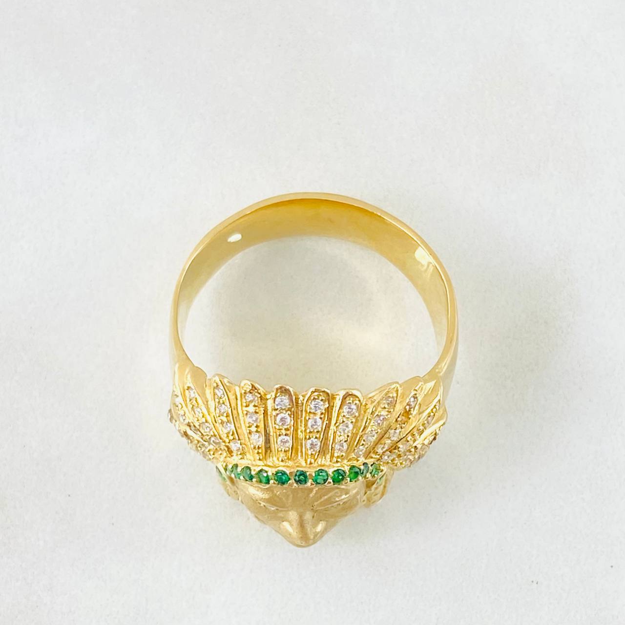 Anillo Indio 10gr / T11 3/4 / Oro Amarillo 18K