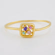 Anillo Recuadro Triqui 0.95 g / T8 Oro Amarillo 18K
