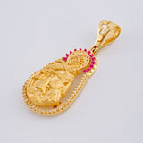 Dije Virgen Del Carmen Mate 7.9 g / 4 cm Oro Amarillo 18K