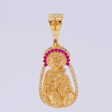 Dije Virgen Del Carmen Mate 7.9 g / 4 cm Oro Amarillo 18K