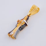 Dije Santa Muerte 2.45 g / 3 cm Tres Oros 18K