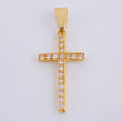 Dije Cruz Tupida 1.75 g / 3.3 cm Oro Amarillo 18K