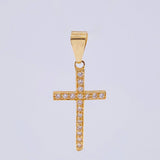 Dije Cruz Tupida 1.75 g / 3.3 cm Oro Amarillo 18K