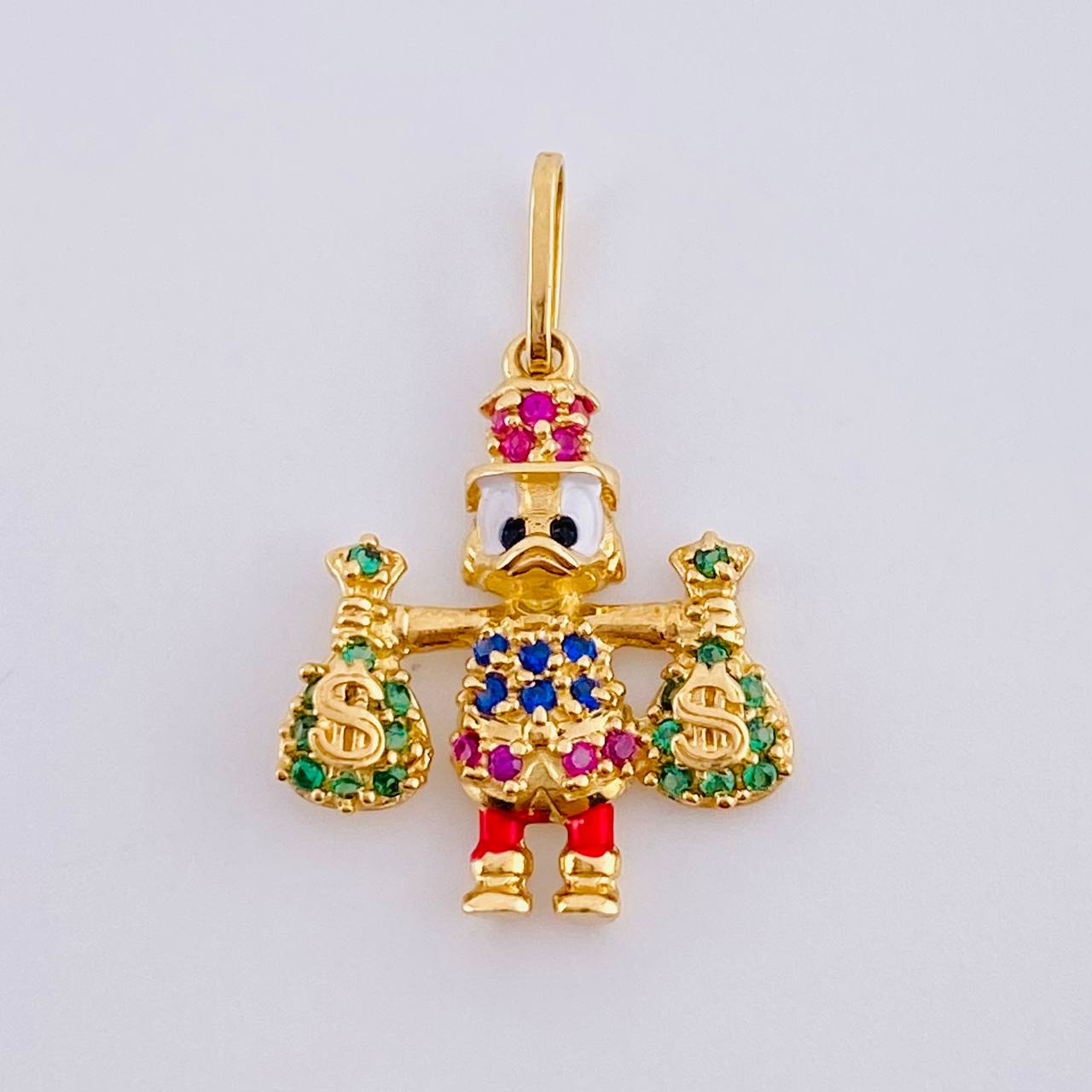 Dije Pato Bolsa De Dinero 1.7 g / 2.2 cm Oro Amarillo 18K