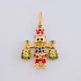 Dije Pato Bolsa De Dinero 1.7 g / 2.2 cm Oro Amarillo 18K