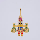 Dije Pato Bolsa De Dinero 1.7 g / 2.2 cm Oro Amarillo 18K