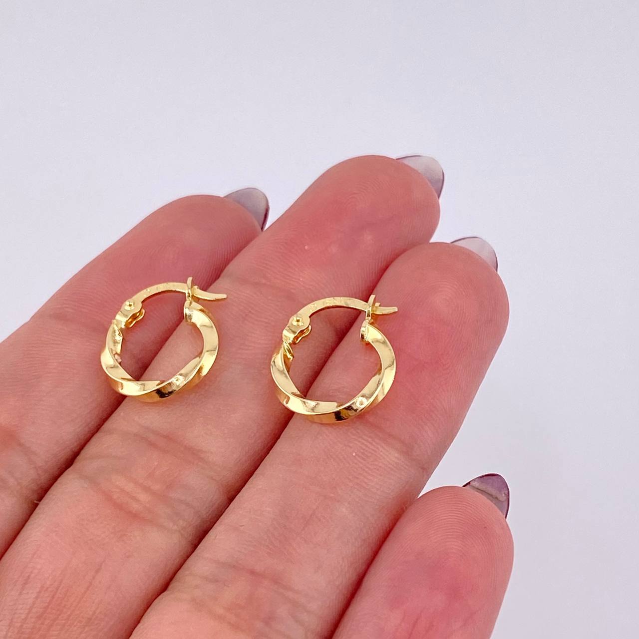 Candongas Kari 0.9 g / 1.4 cm Oro Amarillo 18K