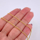 Cadena Lazo 1.55g / 60cm / 1.48mm Oro Amarillo 18K