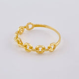 Anillo Cubano 1.35 g / T7 Oro Amarillo 18K
